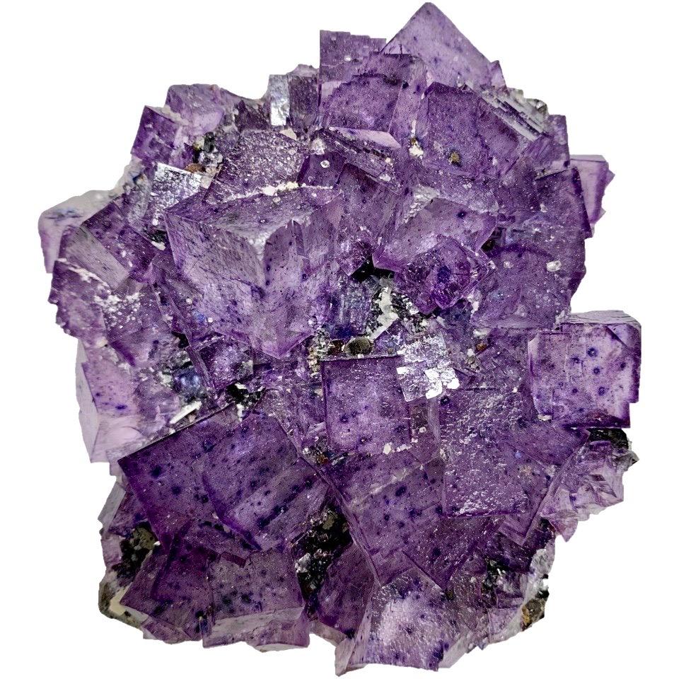 Fluorite on Sphalerite