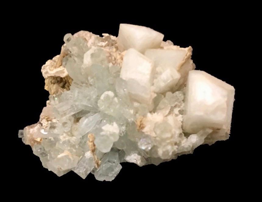 Beryl var. Aquamarine, Albite, Muscovite